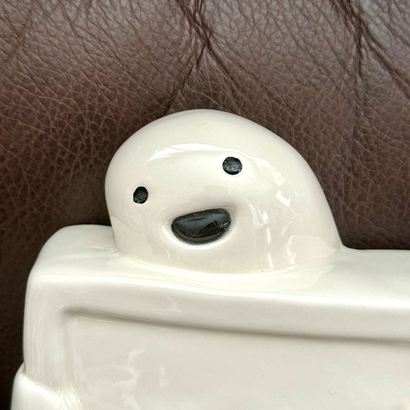 Rae Dunn BOO Ghost Ceramic Halloween Figurine - Picture 2 of 8
